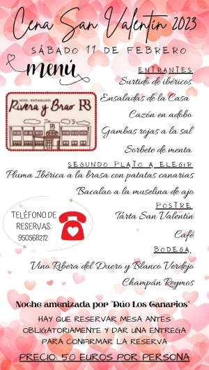 CENA SAN VALENTIN 2023
